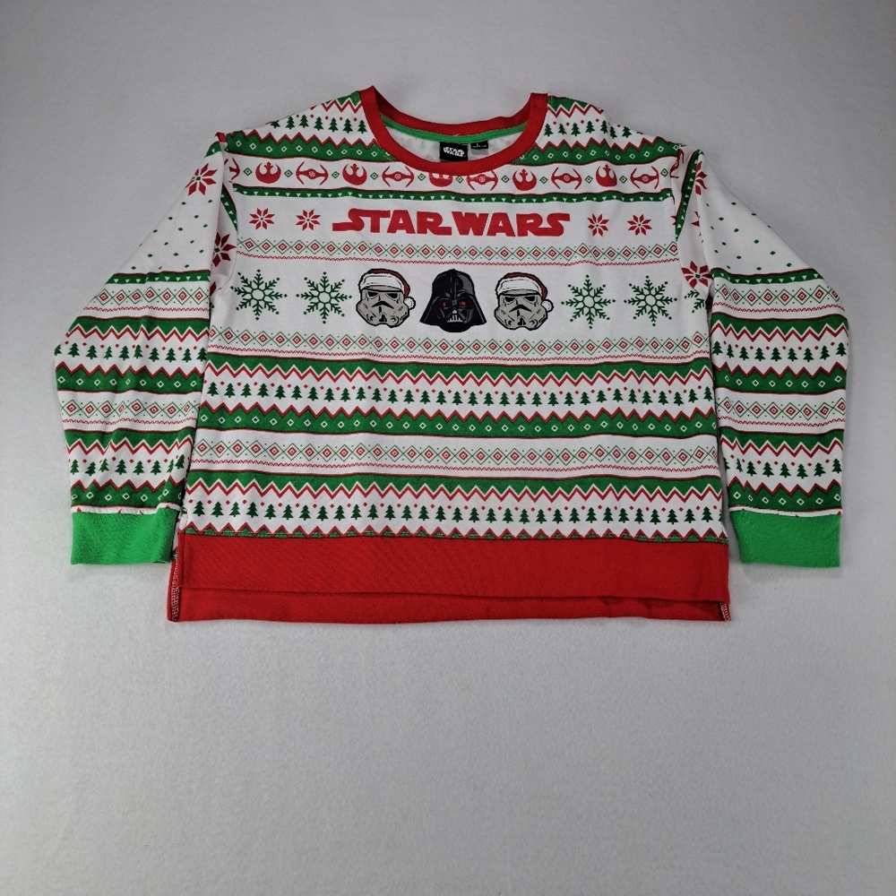 Star Wars Darth Vader Merry Christmas Ugly Christmas Soft Sweater Large Sleeve